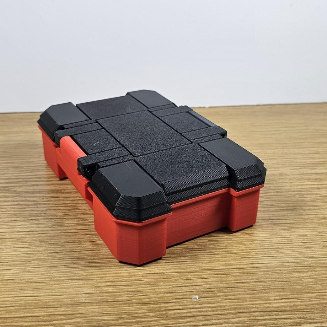 Storage box for tools and accessories.